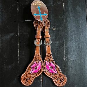 Turquoise Cross Spur Straps.